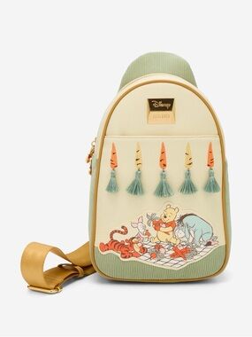 New Disney Winnie the Pooh Veggie Patch Carrot Sling Bag